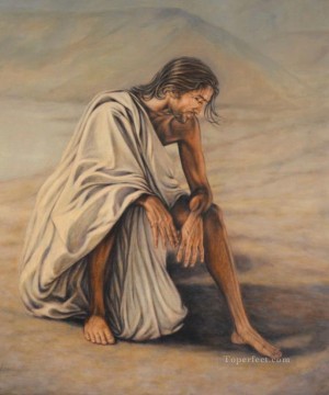 Jésus Christ en Galilée par Curtis Hooper Peinture à l'huile